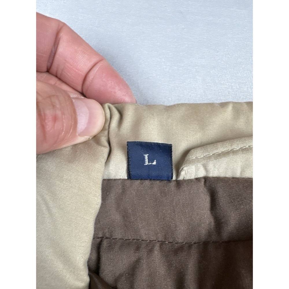 Vintage Members Only Jacket Tan Cafe Racer Cotton Blend L - Picture 14 of 16